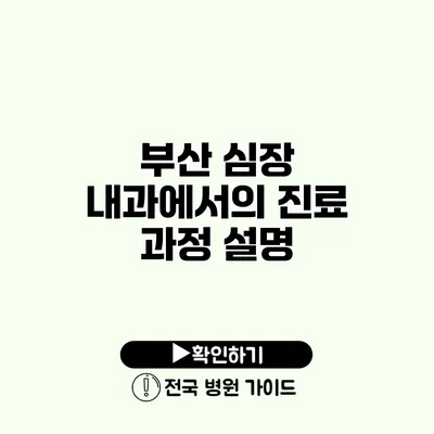 부산 심장 내과에서의 진료 과정 설명