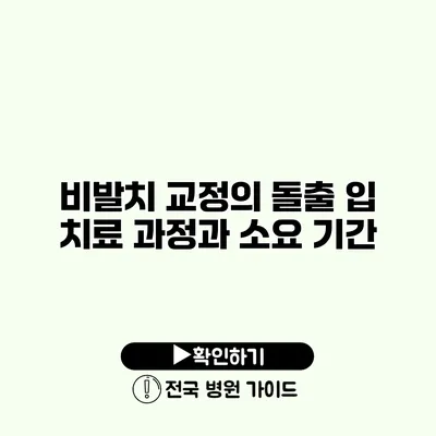 비발치 교정의 돌출 입 치료 과정과 소요 기간